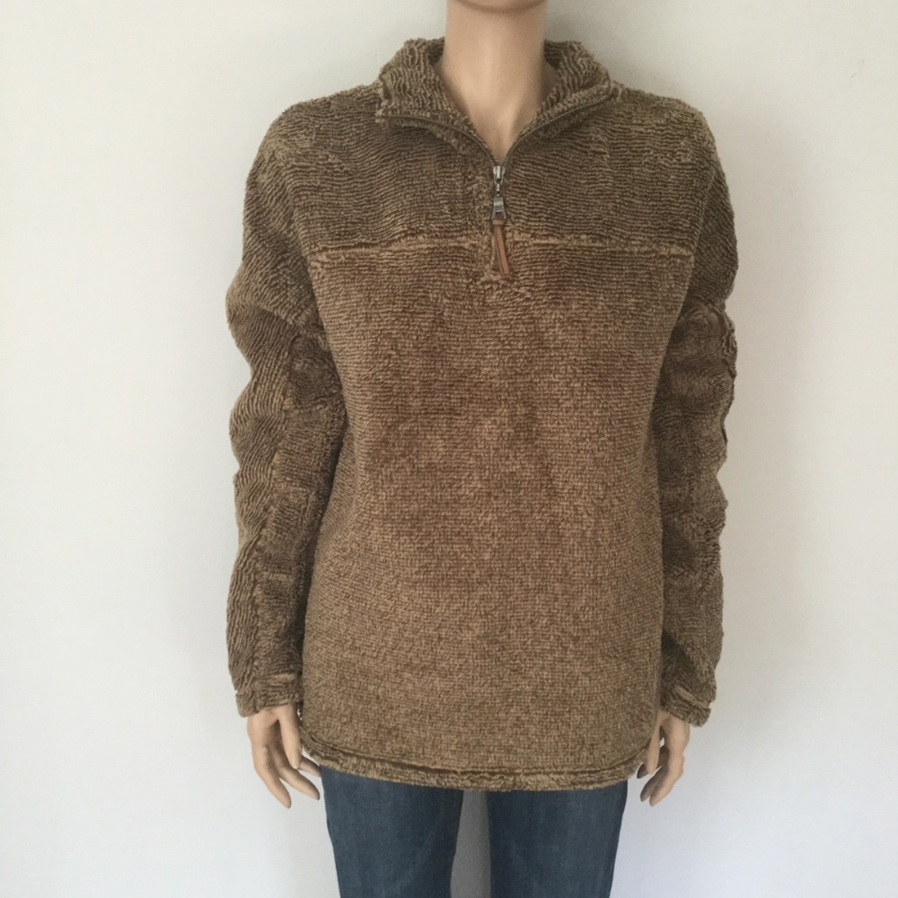 True Grit Luxe Fleece 1/4 Zip Pullover Sweater